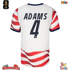 United States Tyler Adams #4 Replica Home Stadium Shirt World Cup 2026 Short Sleeve